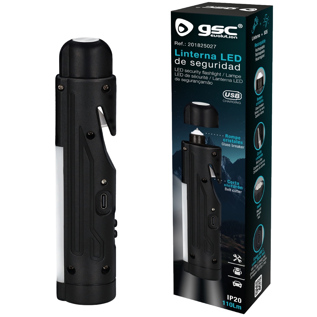 Linterna LED de seguridad 1.2W