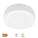 Downlight superficie LED redondo Bogur 6W 4000K Blanco
