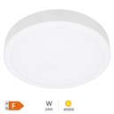 Downlight superficie LED redondo Bogur 24W 4000K Blanco