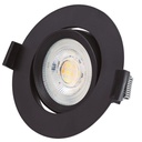 Aro basculante redondo empotrable LED Gonde 7W 3000-4000-6500K Negro 